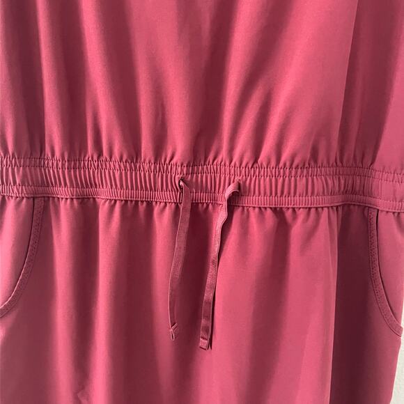 KÜHL Women’s Sleeveless Dress Burgundy Drawstring Size S Athletic Travel Sporty - Picture 4 of 7